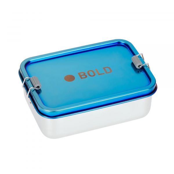 Lassig Lunchbox Stainless Steel Solid Bold - blue/purple