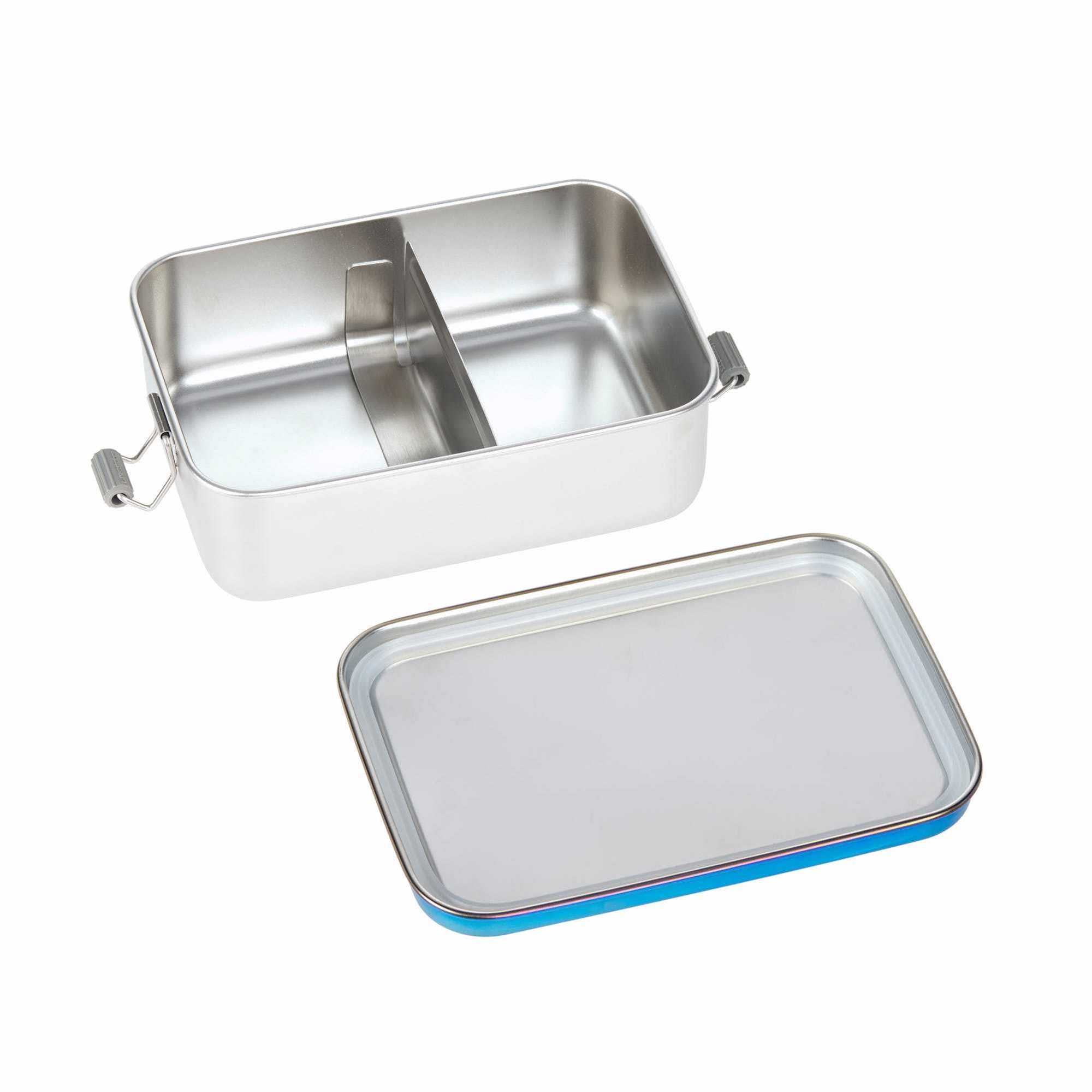 Lassig Lunchbox Stainless Steel Solid Bold - blue/purple