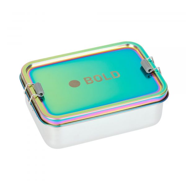 Lassig Lunchbox Stainless Steel Solid Bold - rainbow