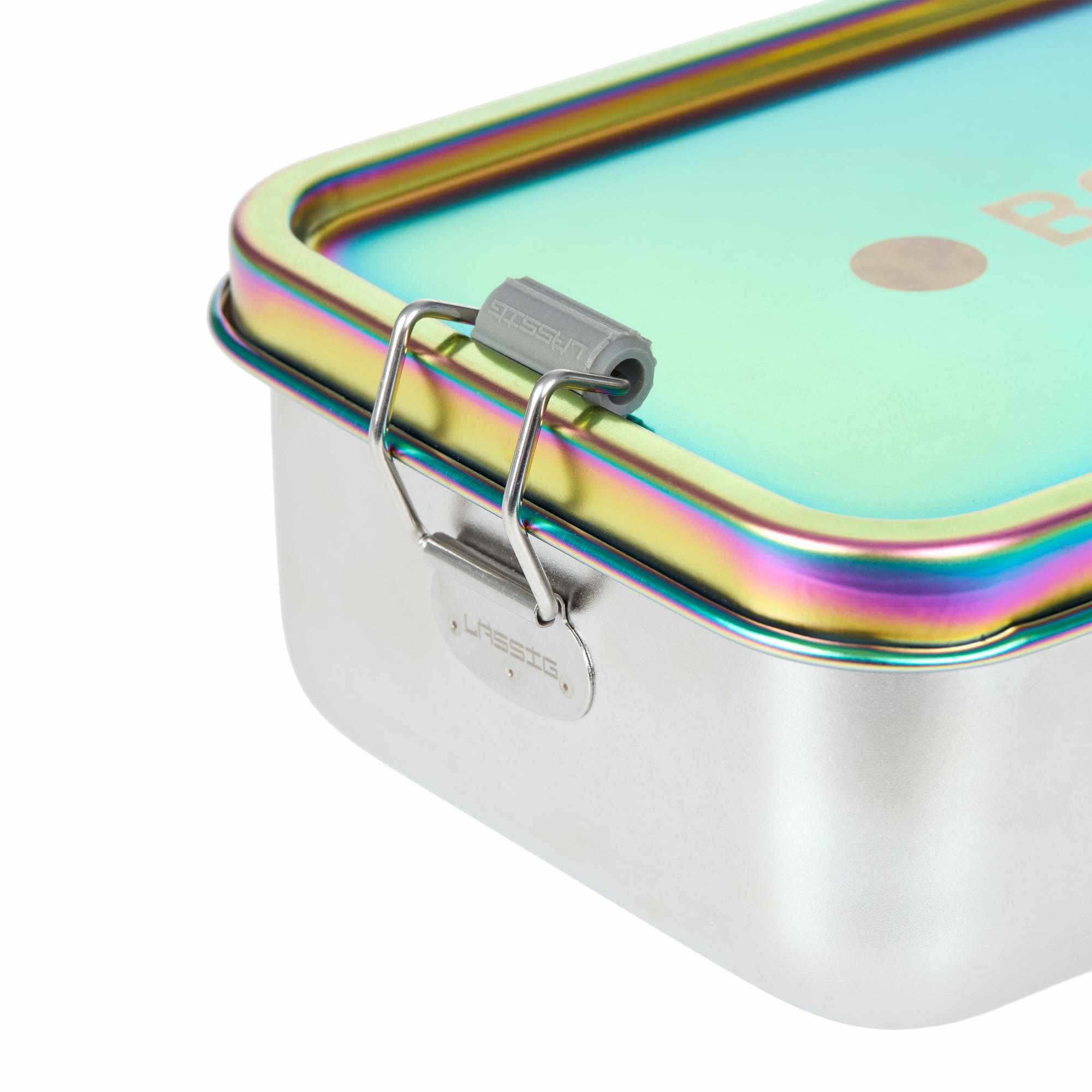 Lassig Lunchbox Stainless Steel Solid Bold - rainbow