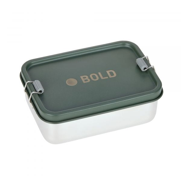 Lassig Lunchbox Stainless Steel Solid Bold - dark olive