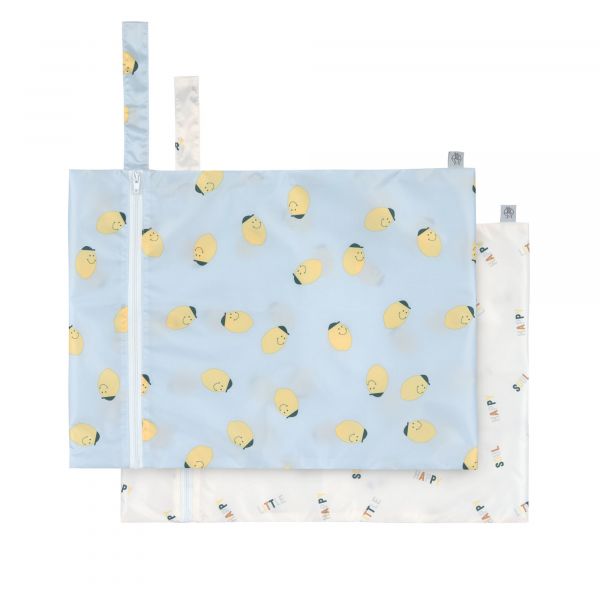 Lassig Wet Bag 2 pcs - Happy Fruits Lemon
