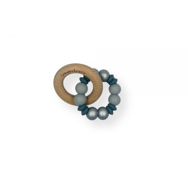 Chewies and More Lentil Rattle - Silver