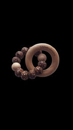 Chewies and More Basic Rattle Mini My Flower Fall Leaves - Brown