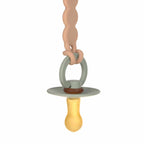 Lassig Soother Holder Wood/Silicone Tiny Smile maple