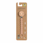 Lassig Soother Holder Wood/Silicone Tiny Smile maple