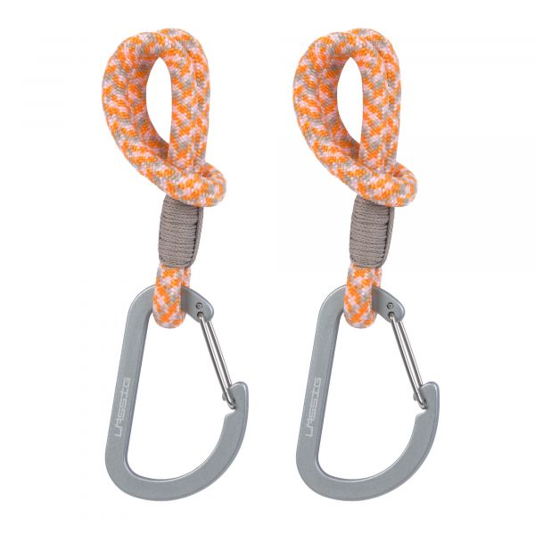 Lassig CAS MIX Stroller Hooks Cord 2 pcs beige/orange/lavender