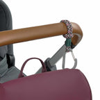 Lassig CAS MIX Stroller Hooks Cord 2 pcs green/lavender/deep red
