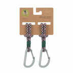 Lassig CAS MIX Stroller Hooks Cord 2 pcs green/lavender/deep red
