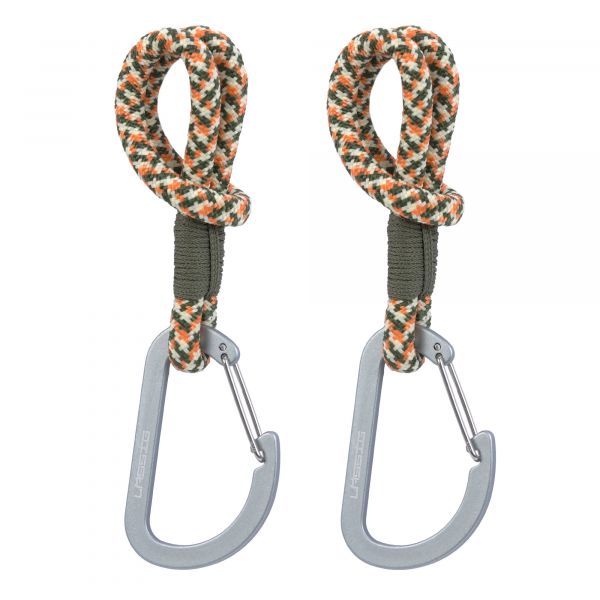 Lassig CAS MIX Stroller Hooks Cord 2 pcs olive red vanilla