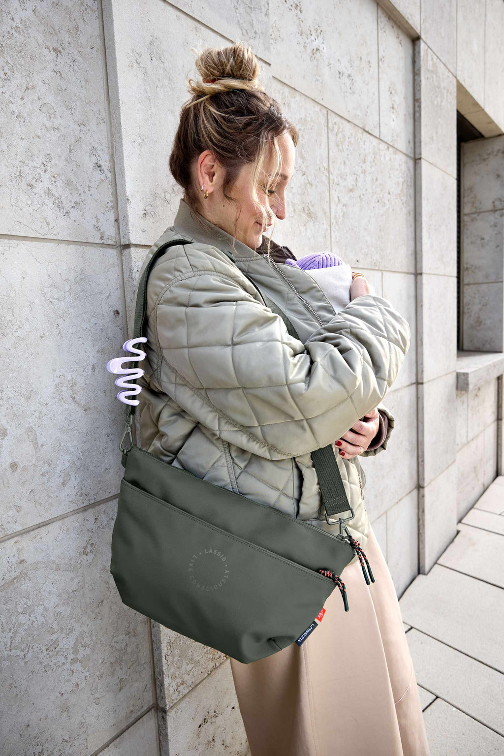 Lassig Buggy Bum Bag - Dark Olive