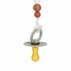Lassig Soother Holder Wood/Silicone Little Universe - Moon rust