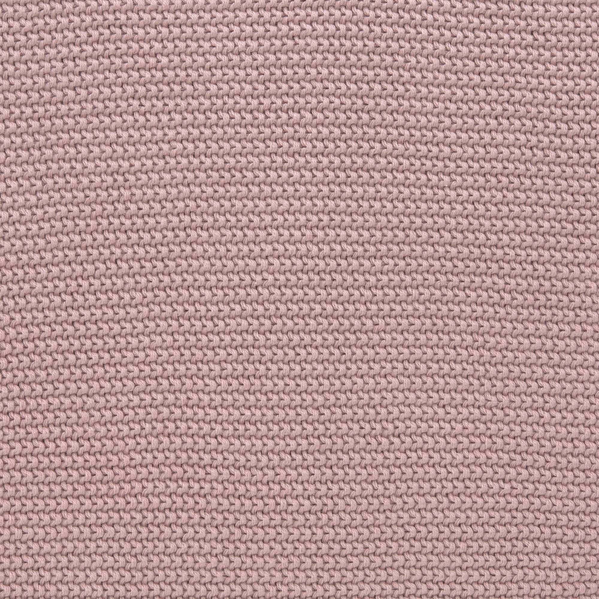 Lassig Knitted Blanket GOTS for Baby Seat, 78 x 78 cm - dusky pink