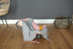Lassig Knitted Blanket GOTS for Baby Seat, 78 x 78 cm - dusky pink