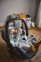 Lassig Knitted Blanket GOTS for Baby Seat, 78 x 78 cm - light mint