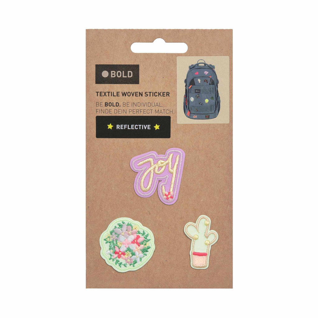 Lassig BOLD Match Textile Sticker - Joy purple