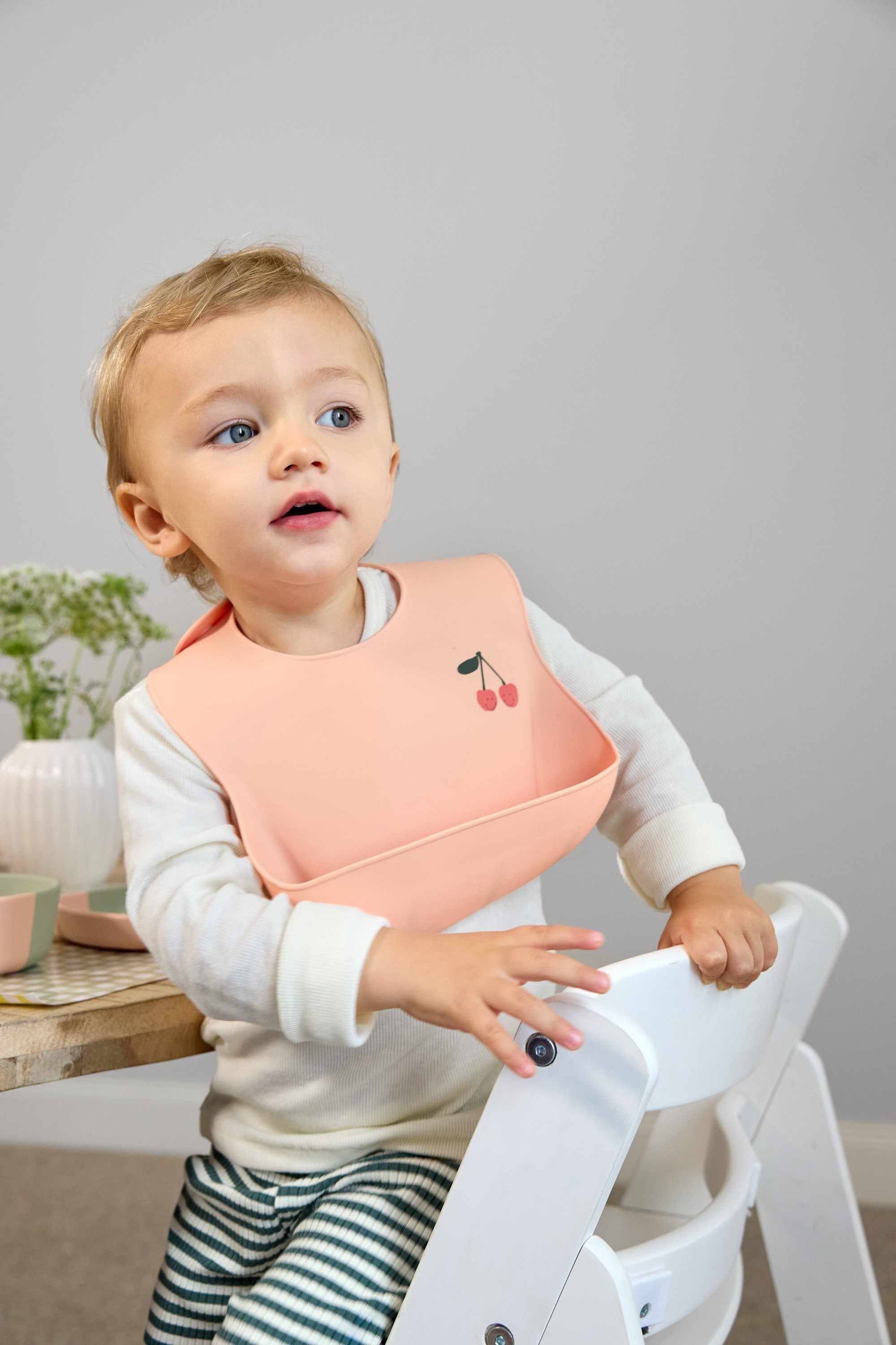 Lassig Silicone Bib - Happy Fruits Cherry