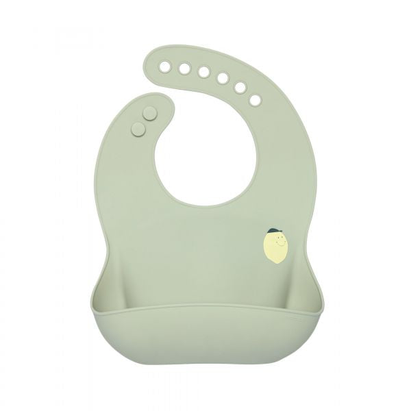 Lassig Silicone Bib - Happy Fruits Lemon