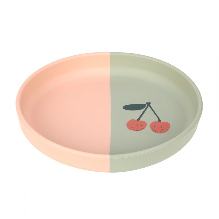 Lassig Silicone Plate - Happy Fruits Cherry