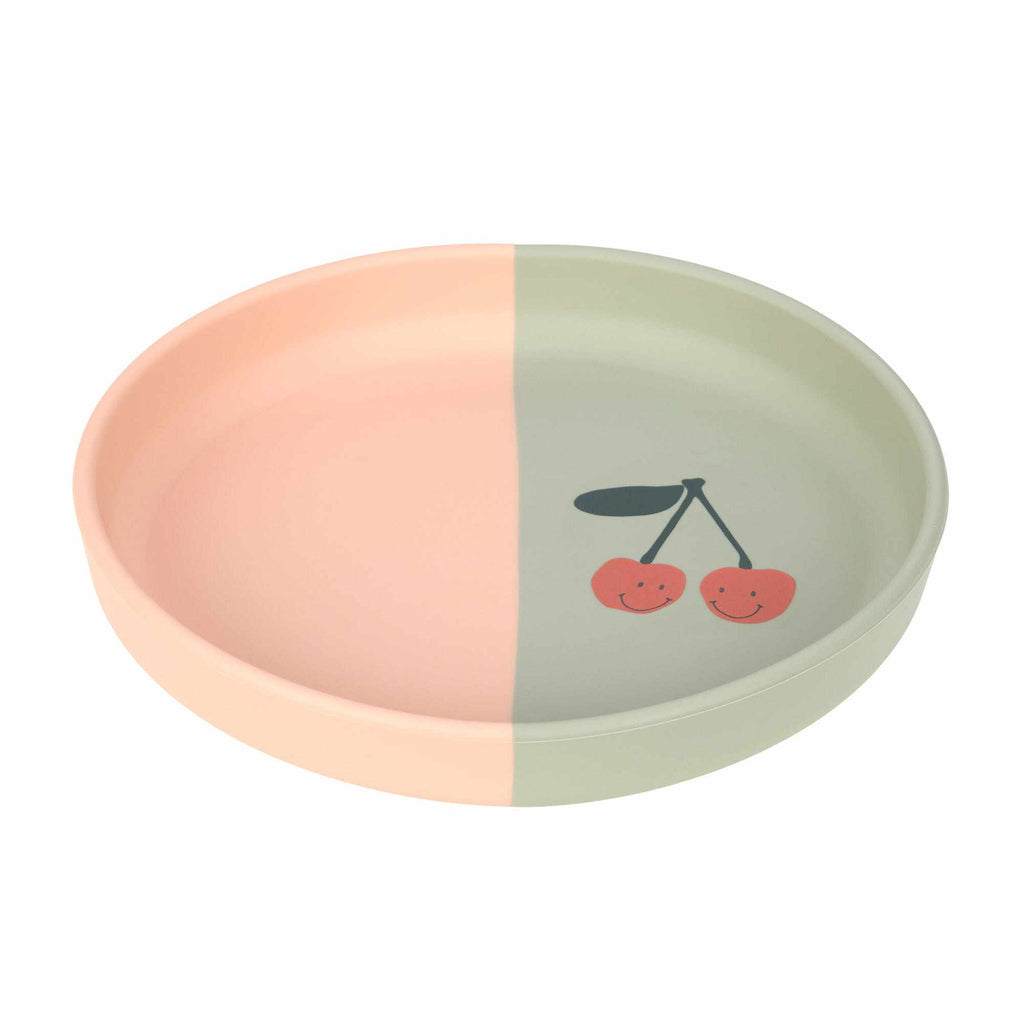 Lassig Silicone Plate - Happy Fruits Cherry