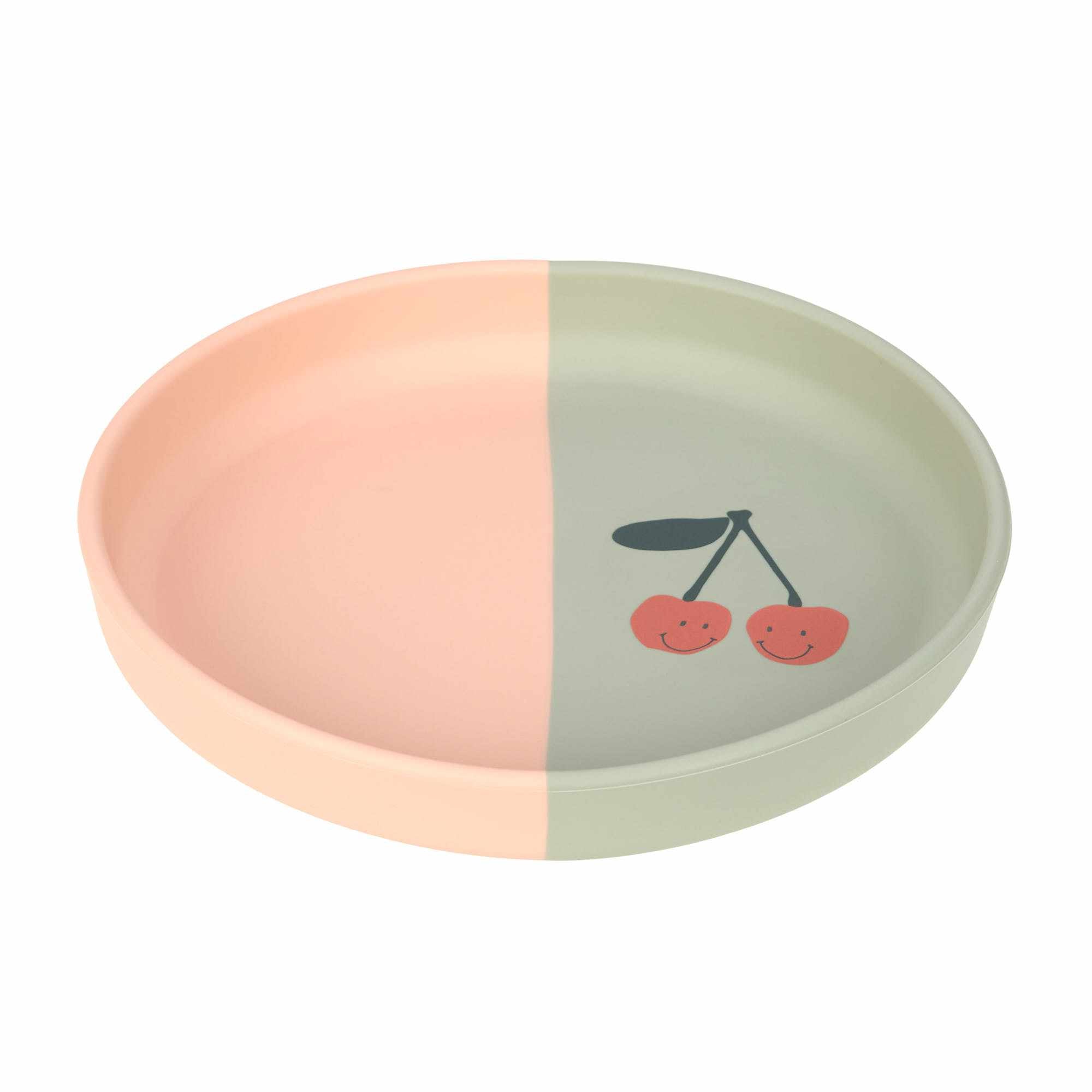 Lassig Silicone Plate - Happy Fruits Cherry