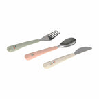 Lassig Cutlery with Silicone Handle 3 pcs - Happy Fruits Cherry