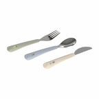 Lassig Cutlery with Silicone Handle 3 pcs - Happy Fruits Lemon