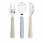 Lassig Cutlery with Silicone Handle 3 pcs - Happy Fruits Lemon