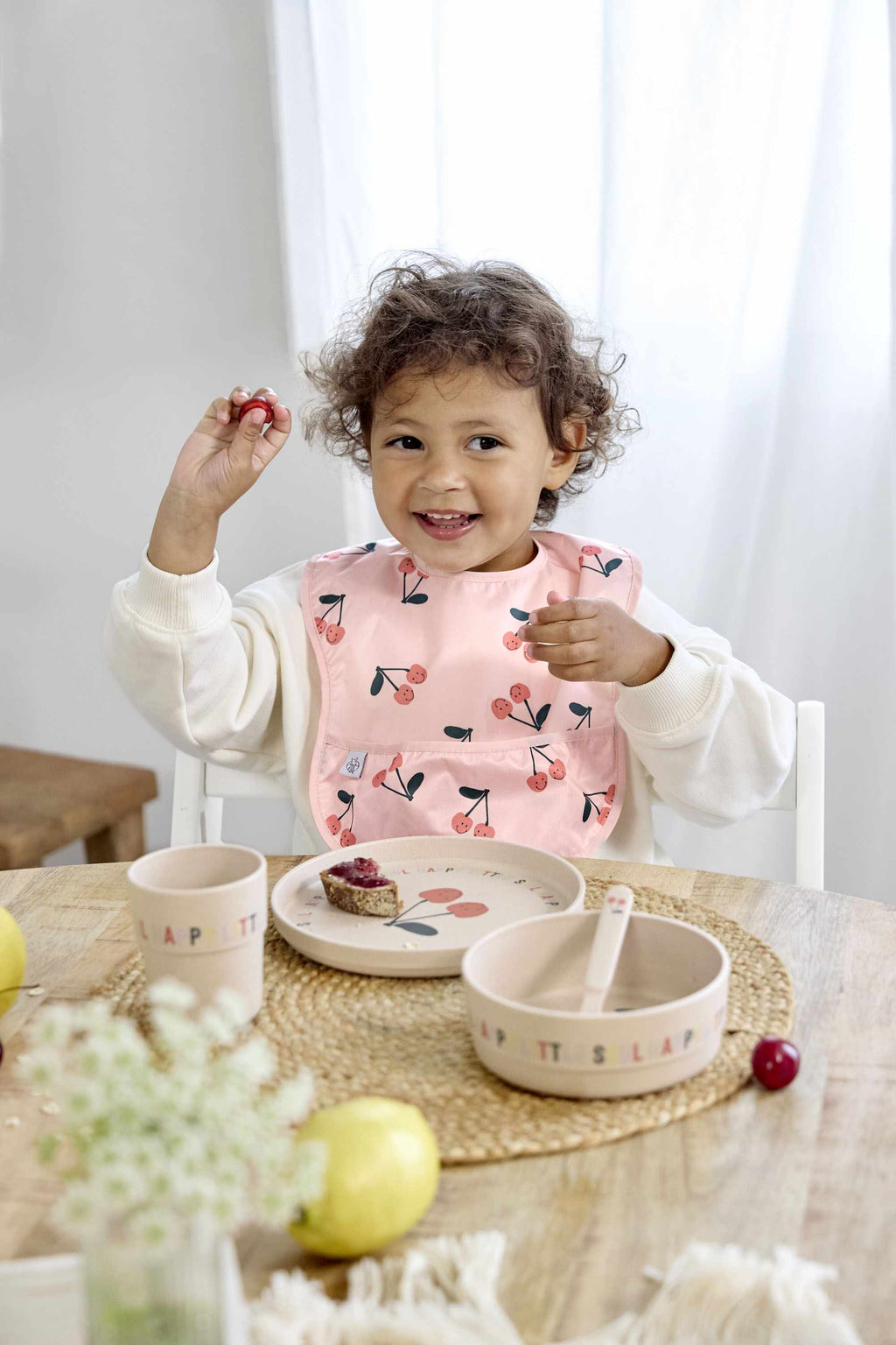 Lassig Dish Set PP/Cellulose - Happy Fruits Cherry