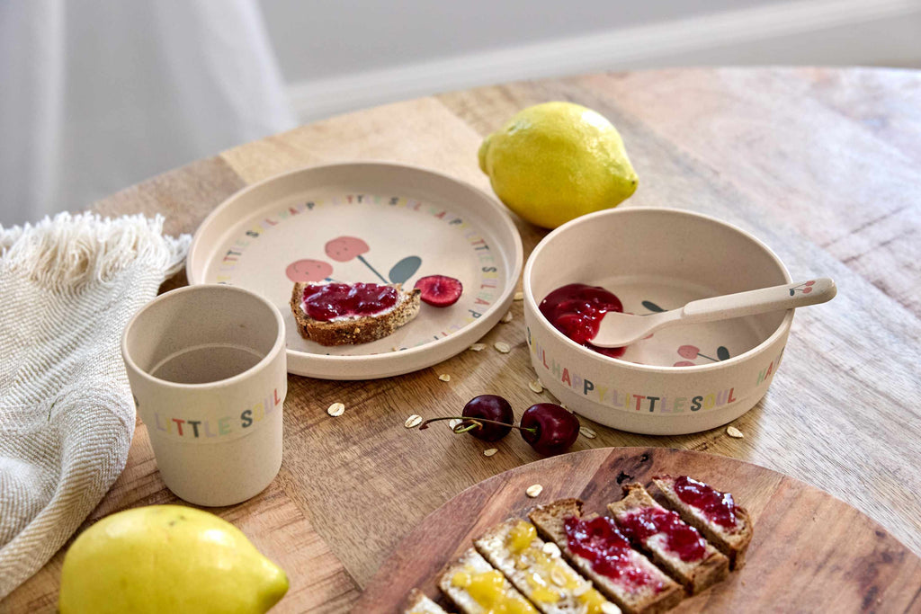 Lassig Dish Set PP/Cellulose - Happy Fruits Cherry