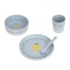 Lassig Dish Set PP/Cellulose - Happy Fruits Lemon