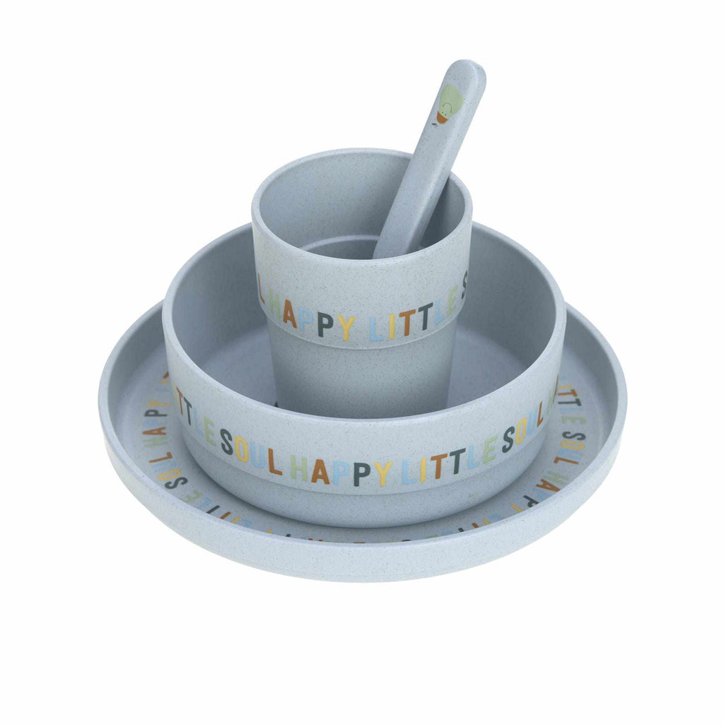Lassig Dish Set PP/Cellulose - Happy Fruits Lemon