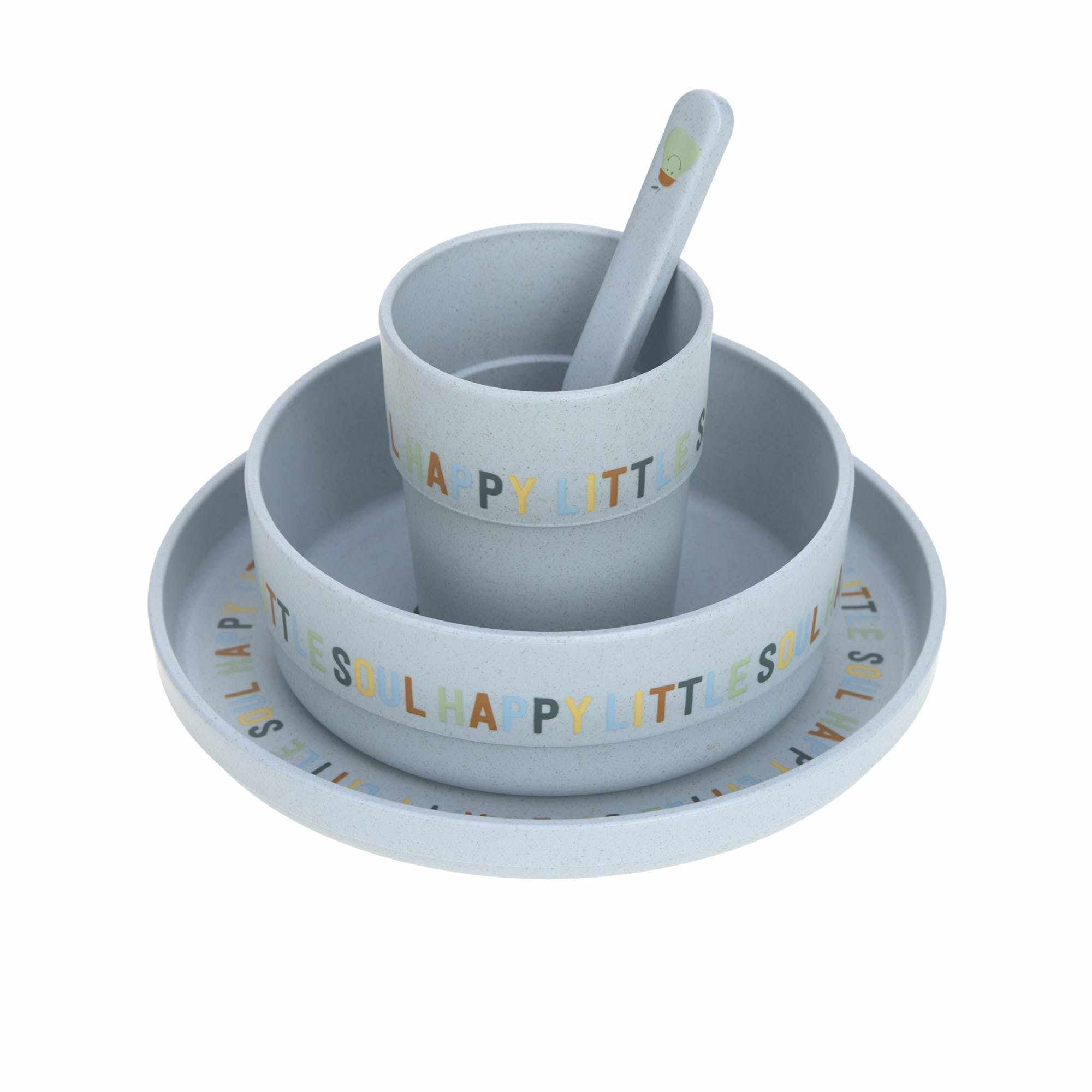 Lassig Dish Set PP/Cellulose - Happy Fruits Lemon