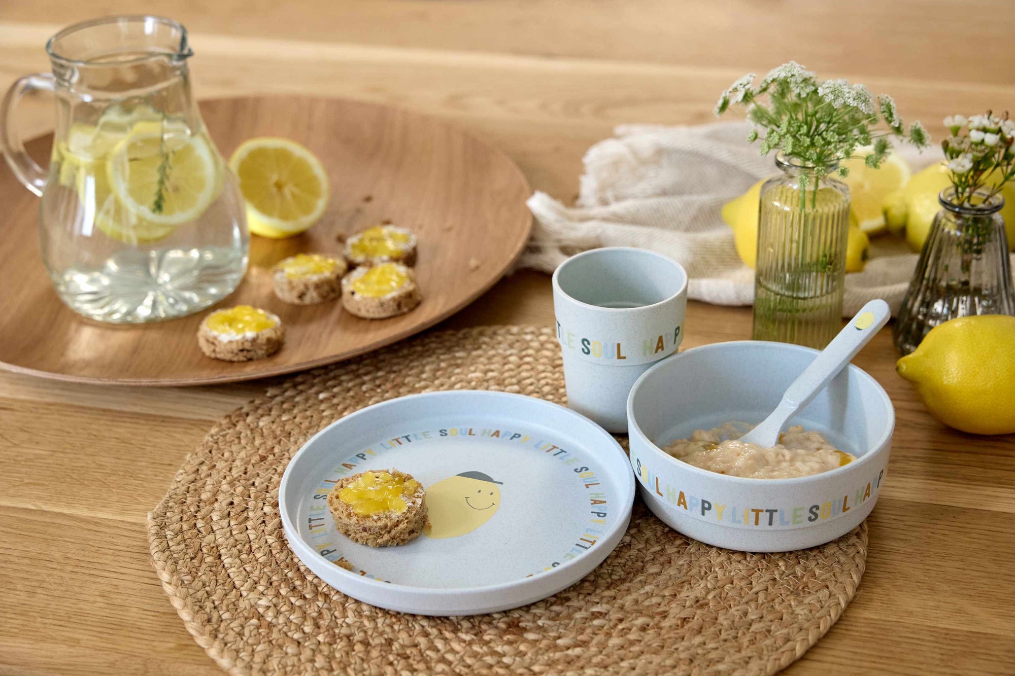 Lassig Dish Set PP/Cellulose - Happy Fruits Lemon