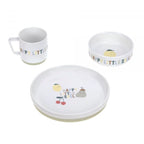 Lassig Dish Set Porcelain/Silicone - Happy Fruits