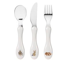 Lassig Cutlery with Porcelain Handle 3 pcs - Little Mateys royal blue