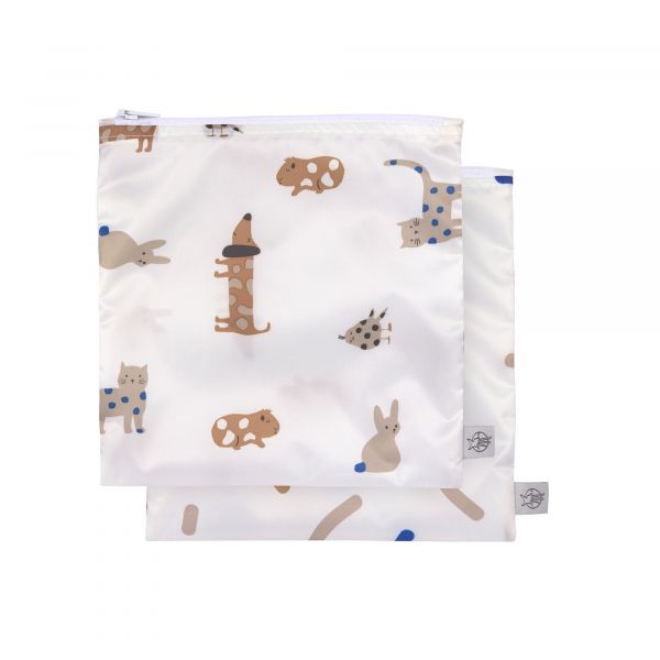 Lassig Snack Bag 2 pcs Little Mateys royal blue