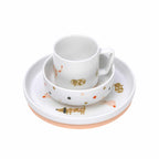 Lassig Dish Set Porcelain/Silicone - Little Mateys spicy orange