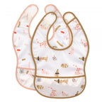 Lassig Lightweight Bib 2 pcs 06-24 months Little Mateys spicy orange