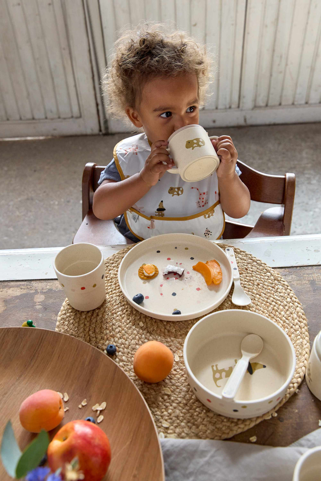 Lassig Lightweight Bib 2 pcs 06-24 months Little Mateys spicy orange