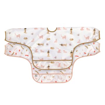 Lassig Long Sleeve Bib 2 pcs - Little Mateys spicy orange