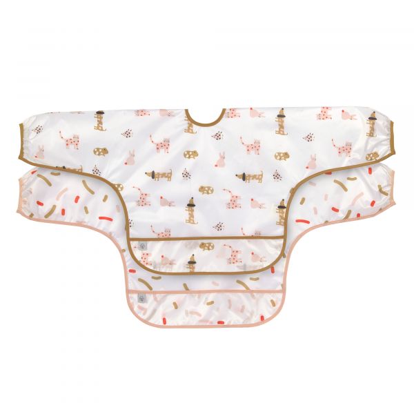 Lassig Long Sleeve Bib 2 pcs - Little Mateys spicy orange