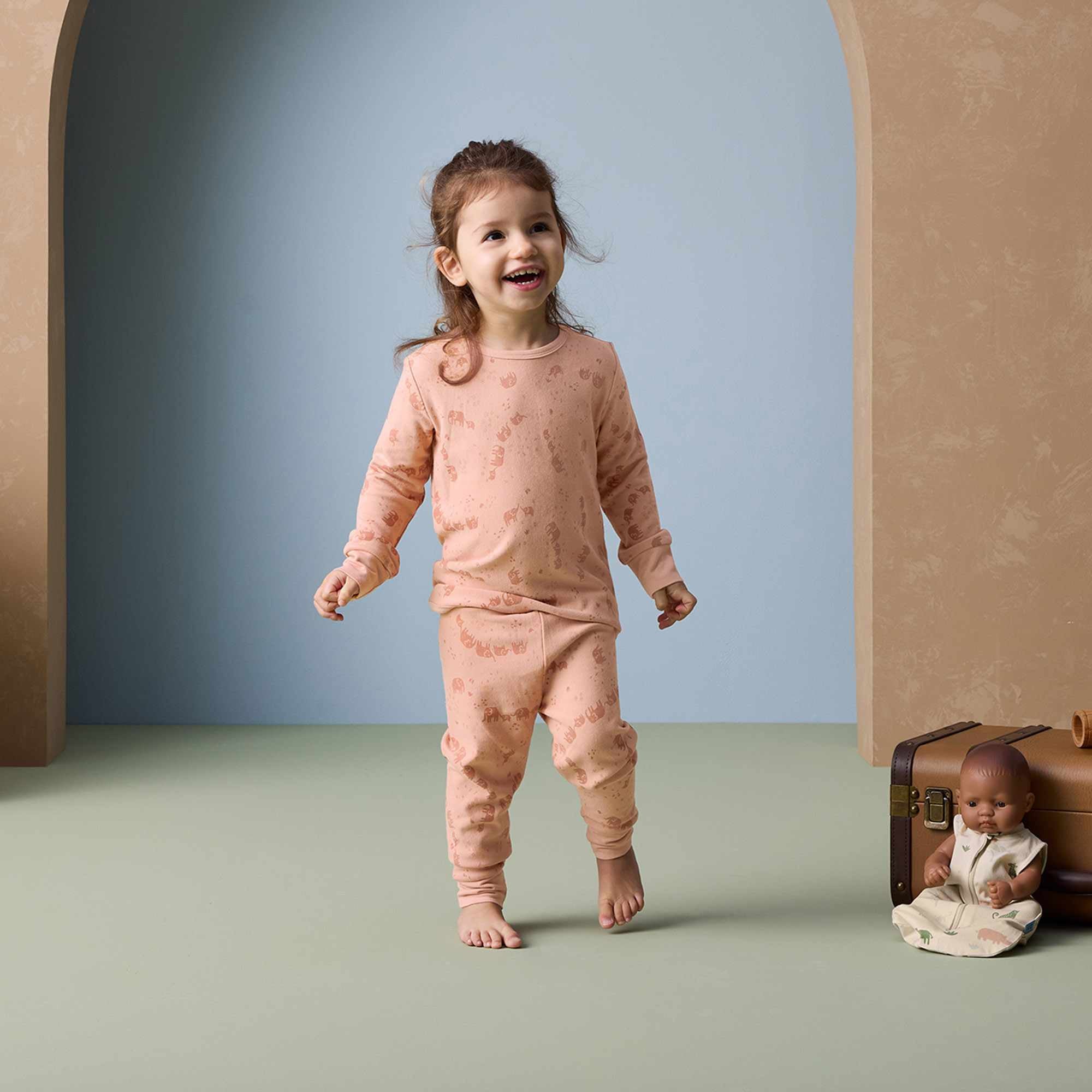 ergoPouch Long Sleeves Pyjama’s – TOG 1.0 – Elephant Parade