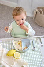 Lassig Silicone Section Dish Set 3 pcs Happy Fruits Lemon