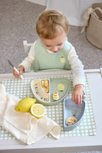 Lassig Silicone Section Dish Set 3 pcs Happy Fruits Lemon