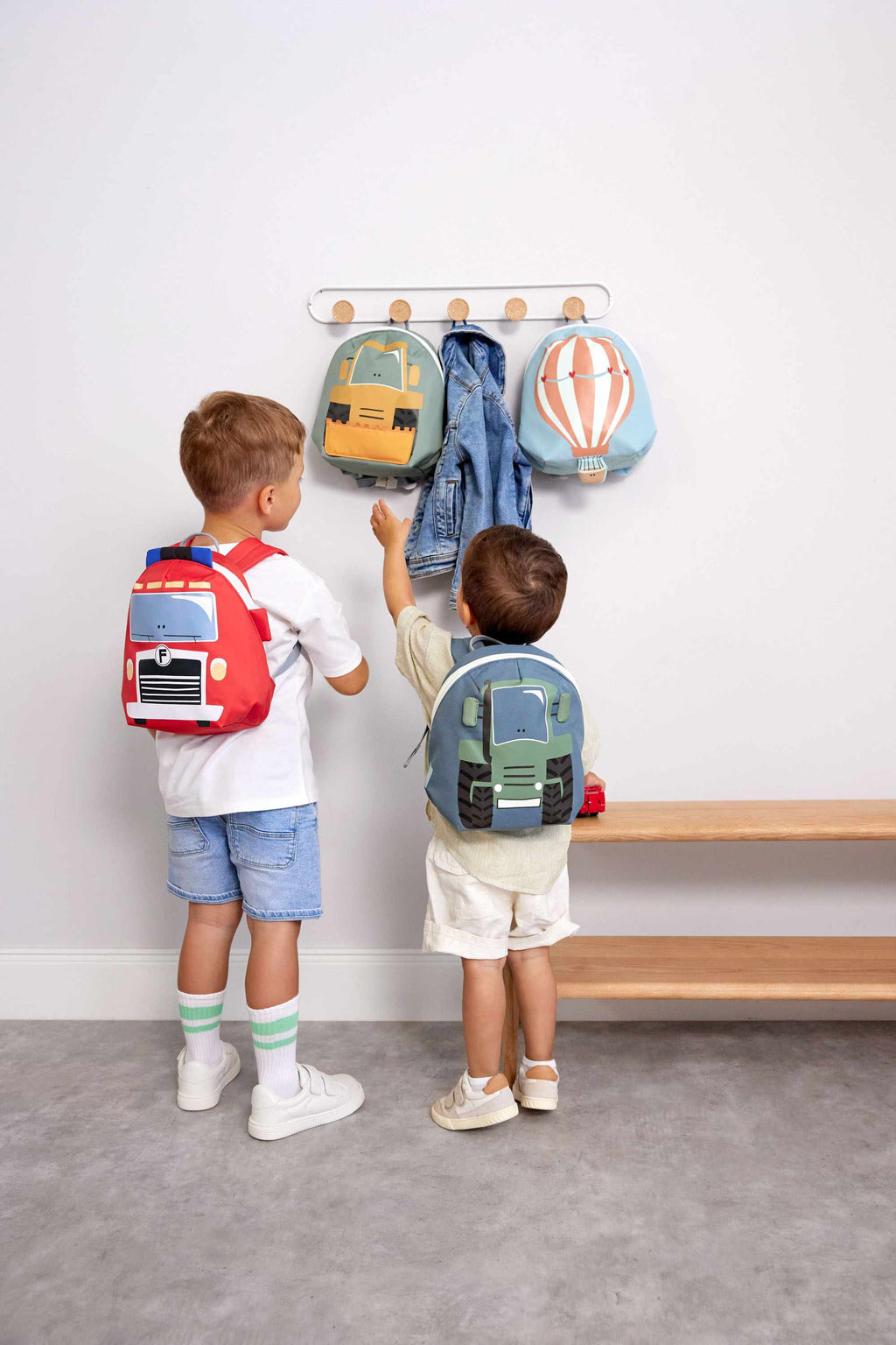 Lassig Tiny Backpack Tiny Drivers - Fire Engine