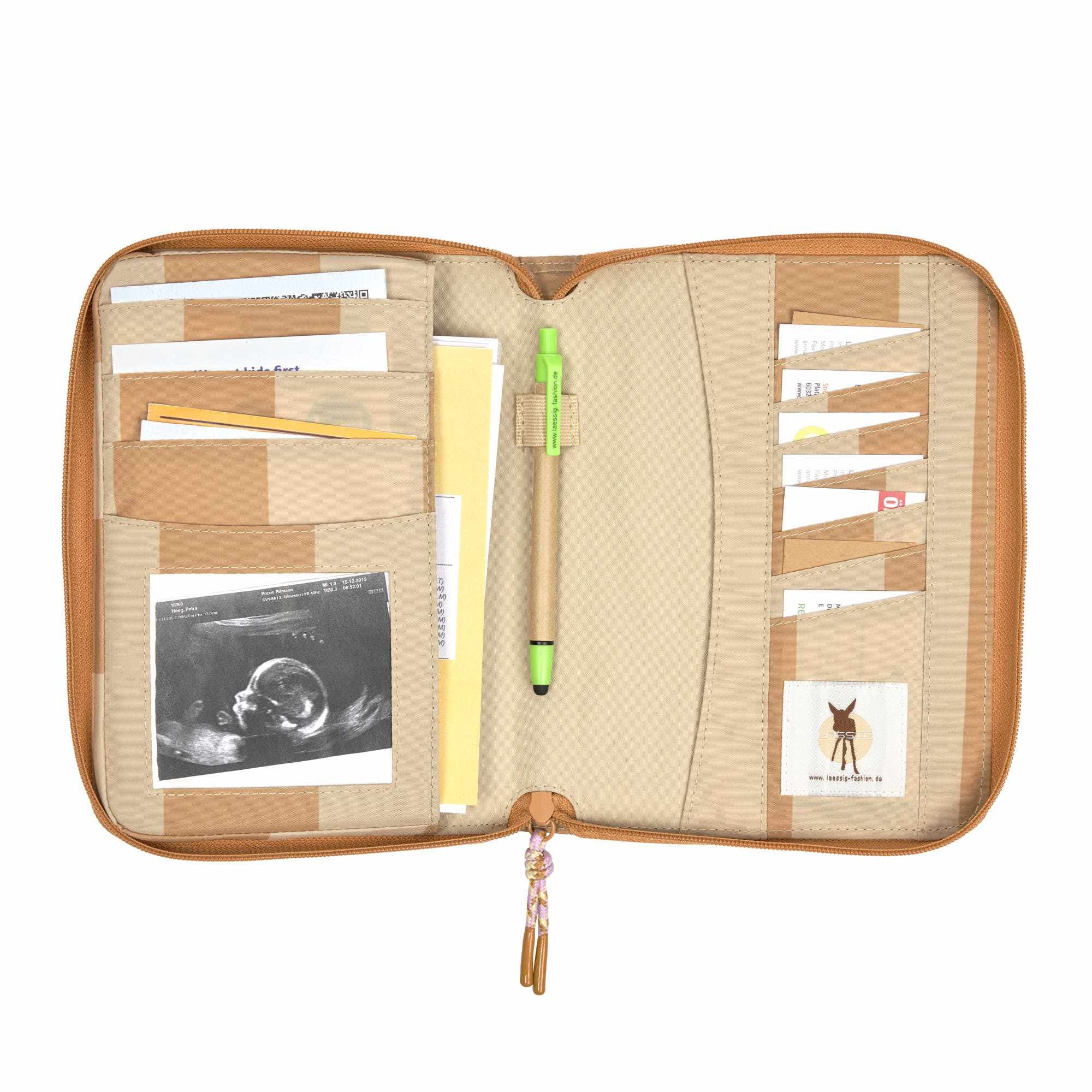 Lassig CAS Document Pouch - beige/camel