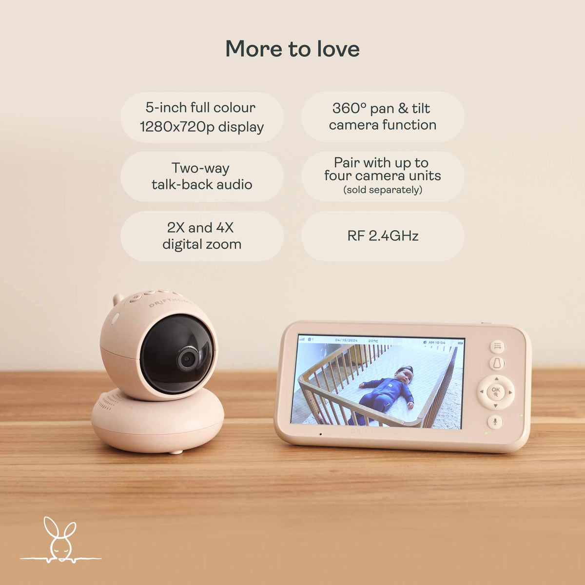 ergoPouch Drift Home Baby Monitor and Smart TOG Guide