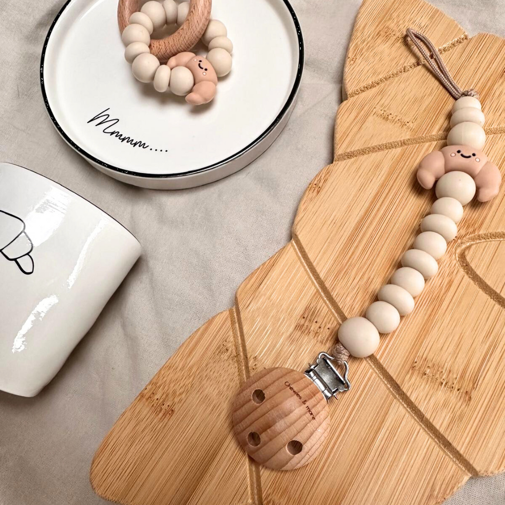 Chewies and More Croissant Clip  - Cream