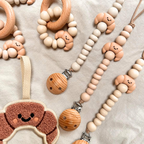 Chewies and More Croissant Clip  - Beige